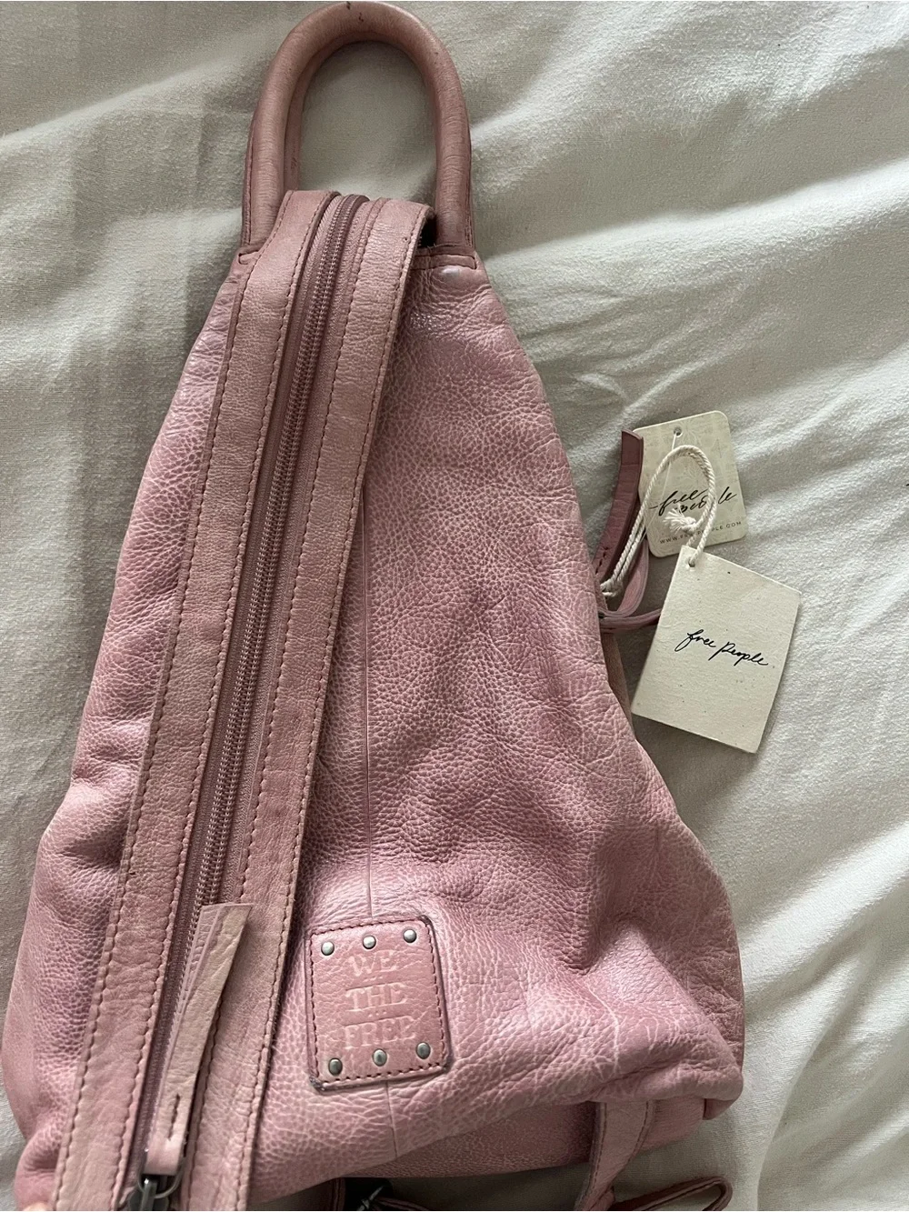 Free People SoHo Convertible Sling Bag NWT RT $128 Winter Coral
